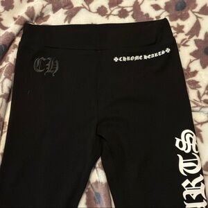 Chrome Hearts Kids Leggings with White Logo